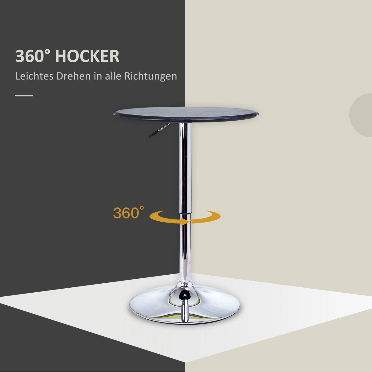 Bar Table Dining Table Counter Table, Kitchen Table, Black Faux Leather