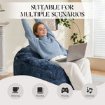 Curved High-Back Bean Bag Chair with Full-Body Contour Support