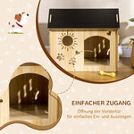 Dog House, Indoor with Roof and Ventilation, MDF Oak Black