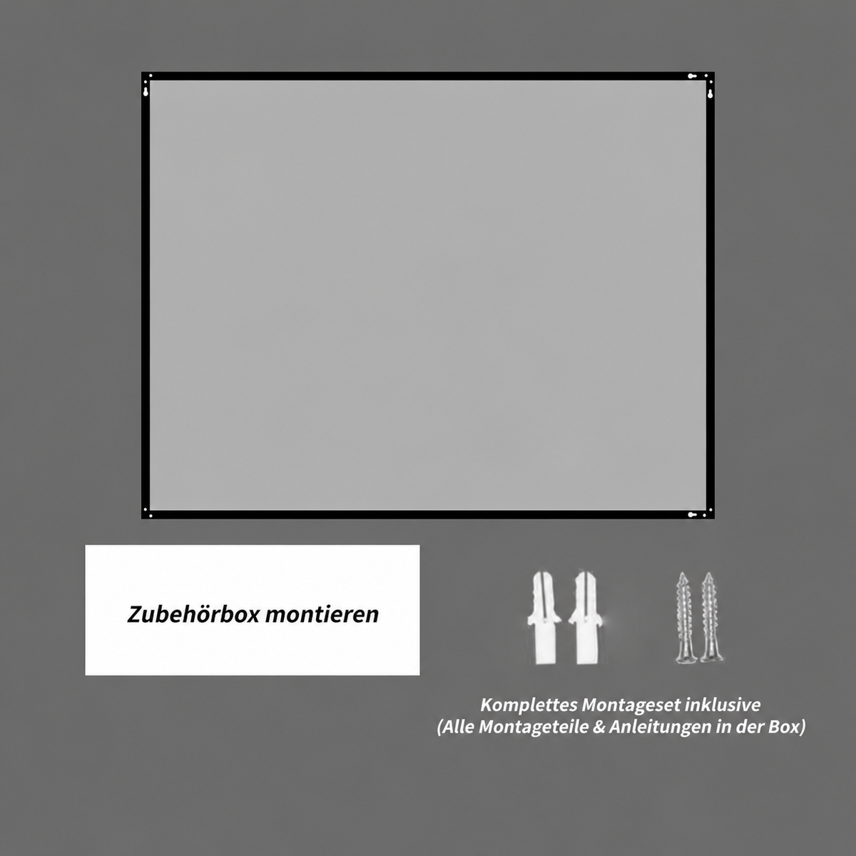 Bathroom Mirror 60x80 cm, HD Wall Mount, Black Aluminum Frame