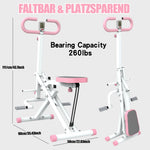 Squat Machine Foldable Glute Trainer Resistance Bands Home Use