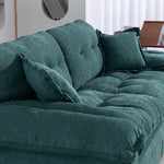 213 cm Deep Two-Seater Sofa with Memory Foam and Pocket Springs, Chenille