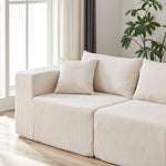 Modular L-Shaped Sectional Sofa 104-Inch 4-Piece - Corduroy