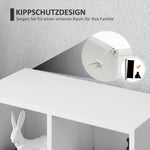 Bookcase, Standing Shelf with Tiers, White