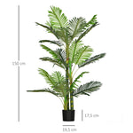 Artificial Palm Tree, 150cm, Easy-Care, Green