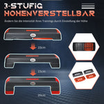 Stepper, Height-Adjustable Aerobic, Red + Black