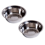 Dog Feeding Station, Non-Slip, 2 L Bowls, Grey