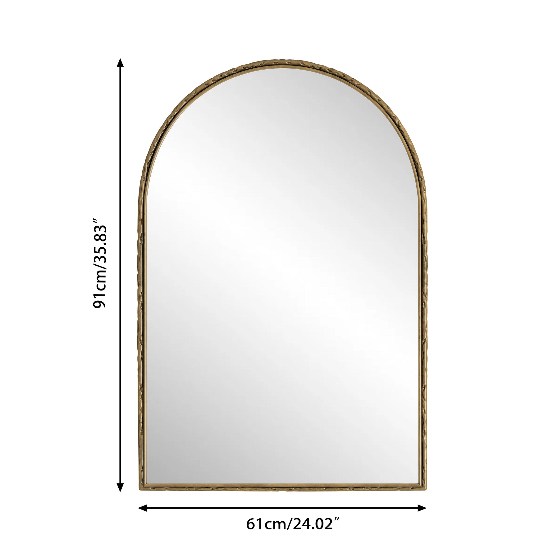 Arched Mirror Wall Decor Vanity Bathroom Gold