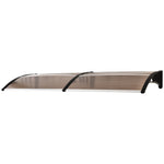Front Door Canopy, Polycarbonate, Brown