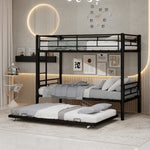 Meta Twin over Twin Bunk Bed, Heavy-Duty Stable Low Noise Safety Railing, Metal