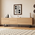 Low TV Cabinet Modern 180cm with Unique 3D Texture