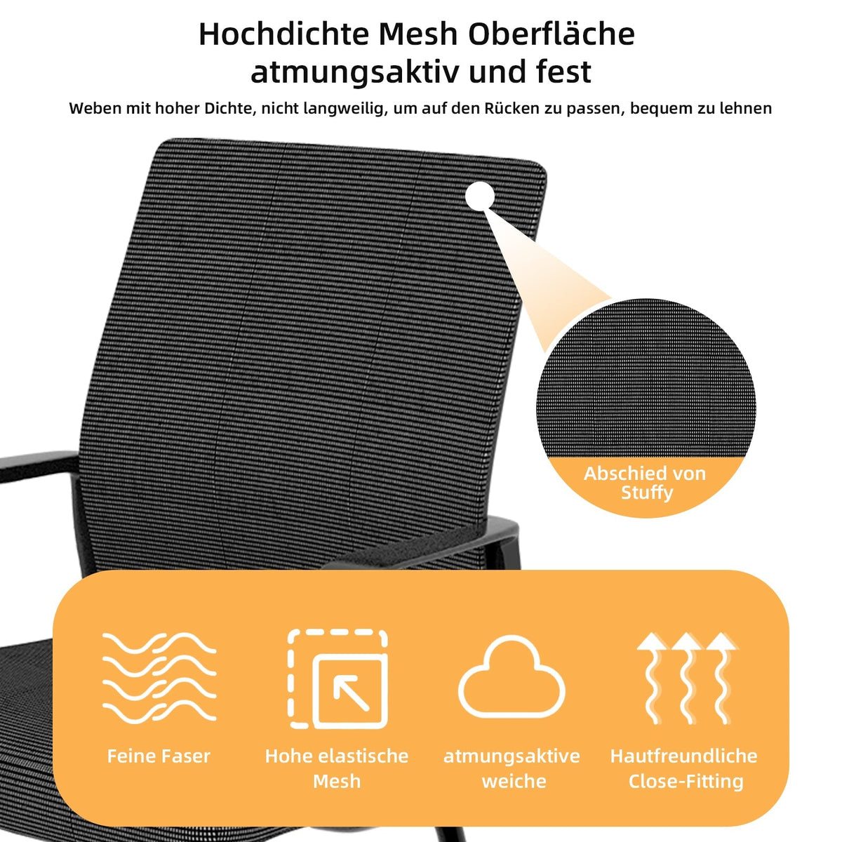 Minimalist Office Chair - Modern, Comfortable, Metal Frame