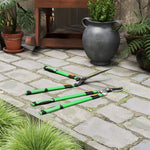 Hedge Trimmer Set 2-Piece, 90cm Blade Length, Extendable Handle, Metal