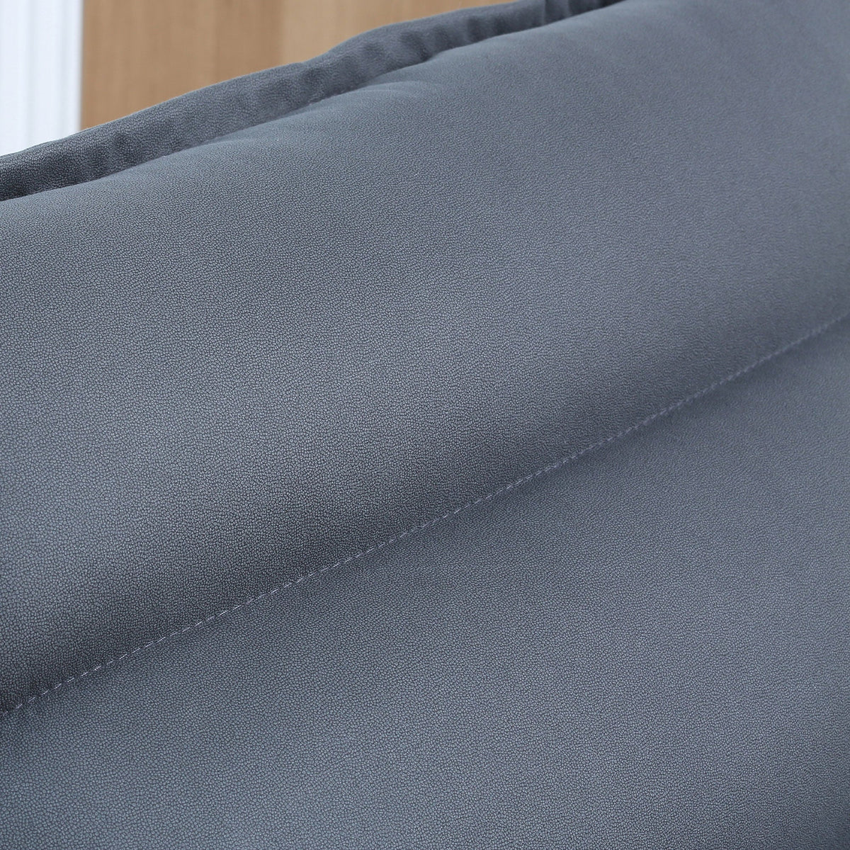Relaxing Chair Floor Sofa, 360° Rotatable, 5-Level Adjustable Backrest, Dark Grey Steel