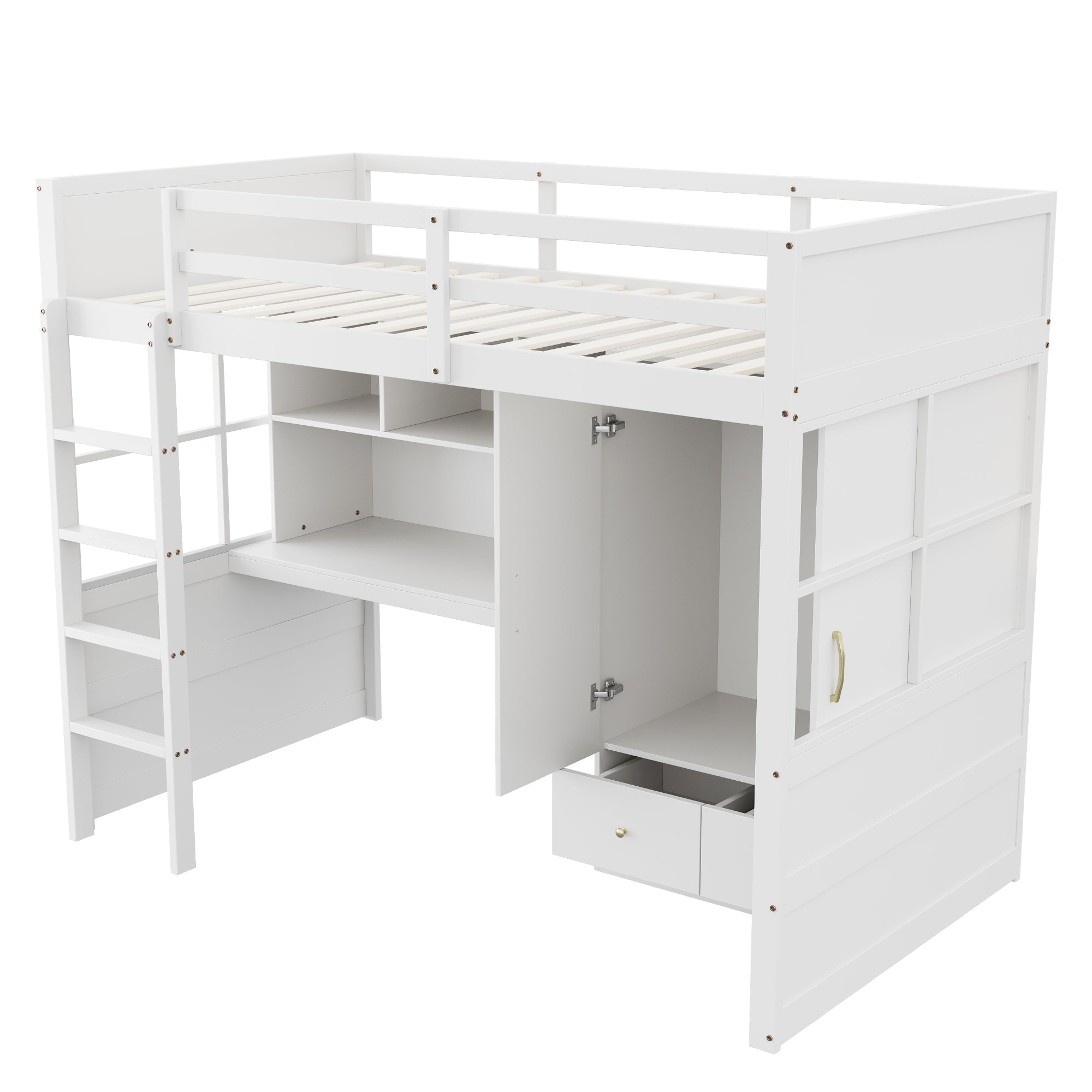 Dining Trolley Sideboard Extendable Fold-Down Worktop Storage Casters Blue/Solid Wood Grain