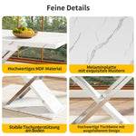 Extendable Dining Table 118-157cm Cross Legs