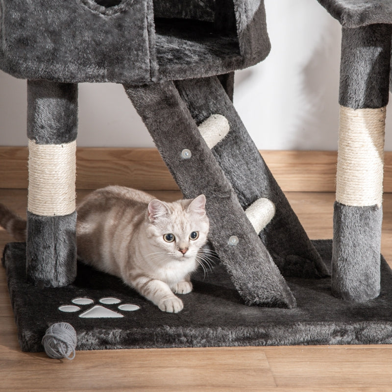 Cat Scratching Post, Ceiling Height, Sisal Rope, Dark Grey
