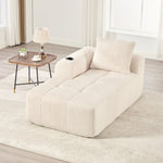 Corduroy Recliner Sofa - No Assembly, Side Pocket & Drink Holder