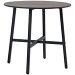 Dining Table for 4 People, 80 x 80 x 76 cm, Steel Brown