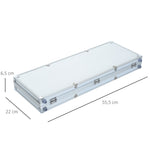 Poker Case Set, 500 Chips, 2 Card Games, 5 Dice, Aluminum