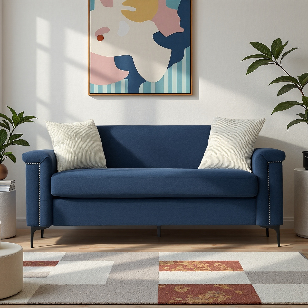Sofa Set 2-Seater 172cm Space-Saving 2-Piece - Fabric