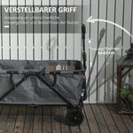 Garden Cart, Foldable 120 kg 160L, Dark Gray