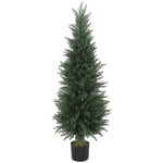 Artificial Cypress Plant, 120cm UV-resistant Tree, Green