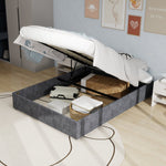 Bed Frame 160x200cm Lift Storage - Dutch Velvet Grey