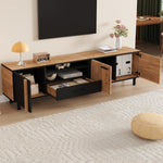 TV Cabinet Lowboard 180cm with 3 Cabinets 1 Drawer for 80 Inch TV