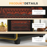 Small Oven 20L 1400W 90-230℃ 1 Hour Timer 3 Shelf Positions Iron Black