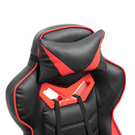 Office Chair Gaming Chair, Massage Function, Height Adjustable, Faux Leather Black