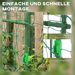 Trellis Adjustable Climbing Aid, Steel Plant Frame with Net, Green