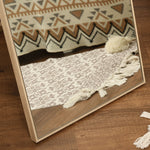 Standing Mirror, Full Length Dressing Makeup, Light Brown Wood Grain