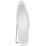 Full Length Mirror, 50 x 160 cm, Irregular Wavy, White Velvet
