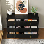 Sideboard, Modern Chest of Drawers, Golden Handles