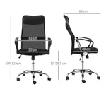 Office Chair with Mesh, Ergonomic Gaming Swivel, Black