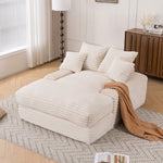 027–Luxury Cord Sofa Bed, Multifunctional Ultra-Soft Space-Saving, Beige
