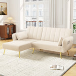 Sofa, Modern Folding L-Shaped Sofa Bed, Corner, with Sleeping Function