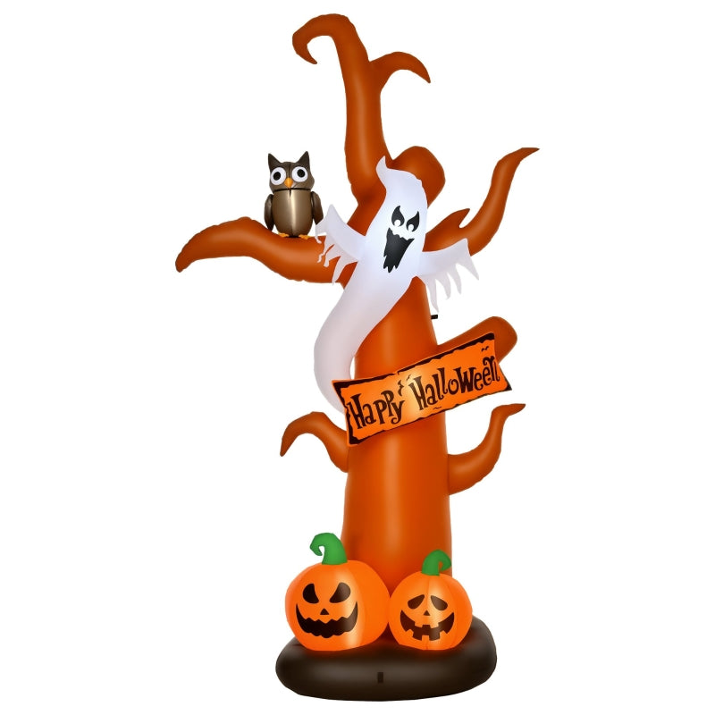 Self-Inflating Halloween Decoration, LED Lights with Blower, 156x107x274cm