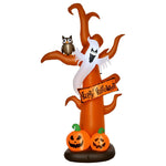 Self-Inflating Halloween Decoration, LED Lights with Blower, 156x107x274cm