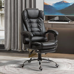 Office Chair, Footrest Desk Chair, Adjustable Backrest, Height Adjustable, Black