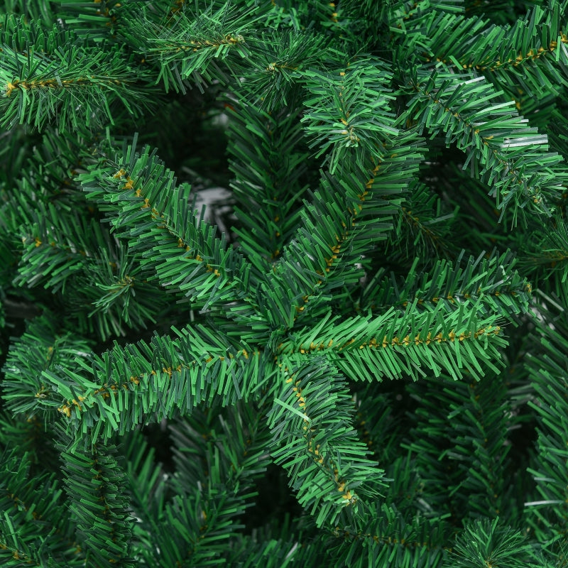 Christmas Tree 1.8m Artificial Fir 1000 Branches Metal Base Green PVC