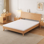 Comfortable Mattress H3 Medium Strength Washable 180x200cm, White/Orange Foam