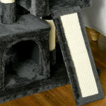 Sisal Cat Tree, Scratching Board Plush, Dark Grey