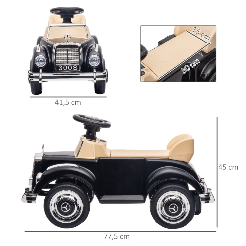 AIYAPLAY Ride-On Car 300 S Design, Black