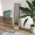 Standing Mirror Full Length Dressing Wardrobe Aluminum Gray