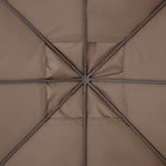 Replacement Roof 2.93x2.93m Gazebo Cover Sunshade Polyester Coffee