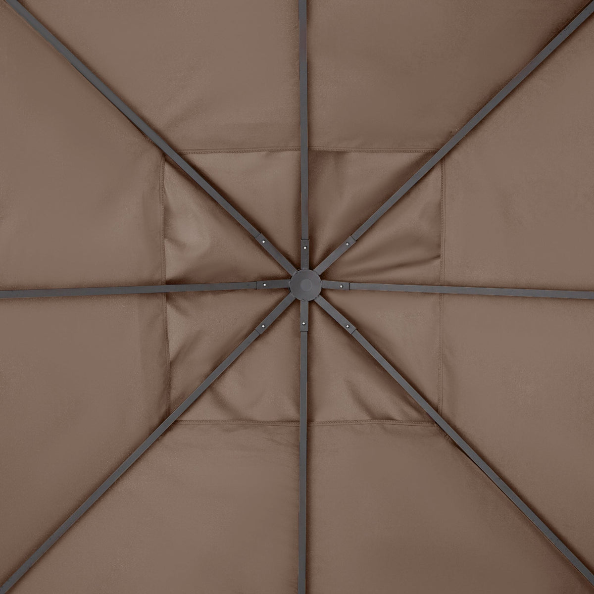 Replacement Roof 2.93x2.93m Gazebo Cover Sunshade Polyester Coffee