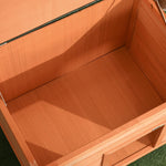 Outdoor Dog Kennel, Hinged Asphalt Roof, Raised Floor, Wooden, Yellow