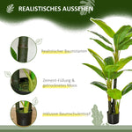 Artificial Banana Tree, 150 cm, Indoor & Outdoor, Plastic